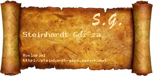 Steinhardt Géza névjegykártya